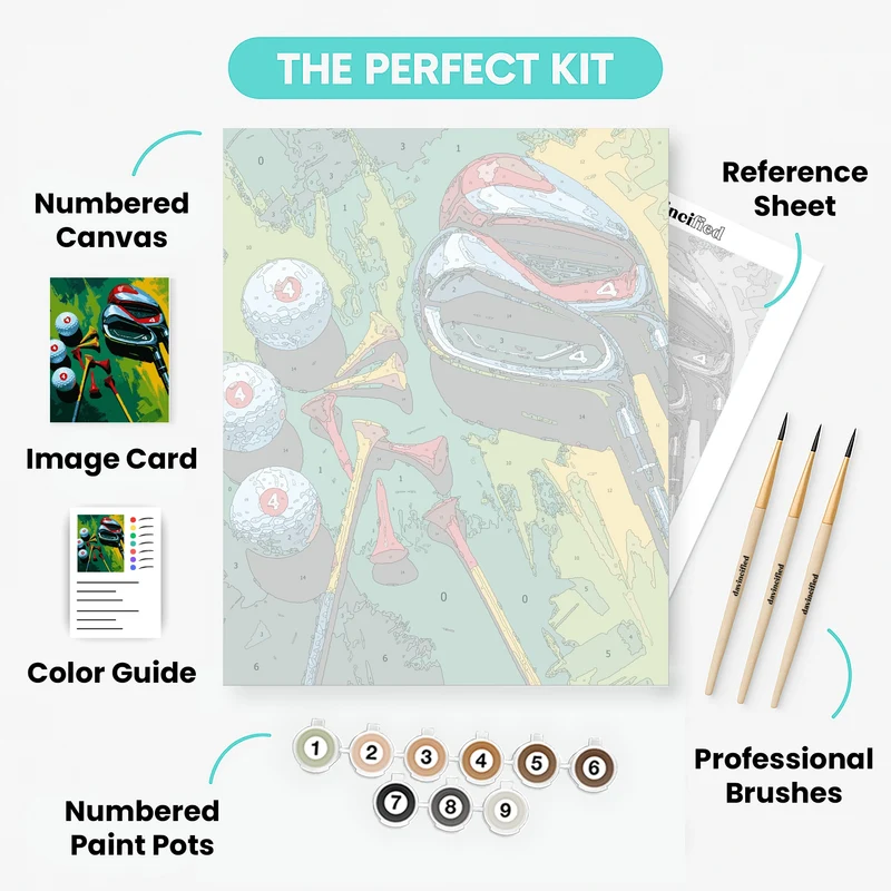 Golf Equipment - Paint by Numbers Kit