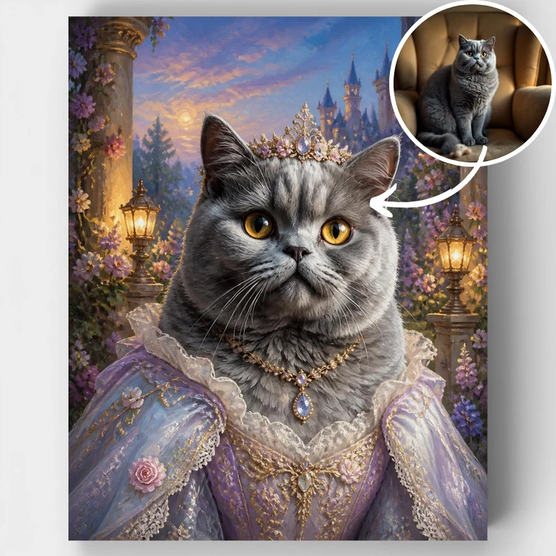 Royal Fairy Pet - Custom Paint by Numbers Kit
