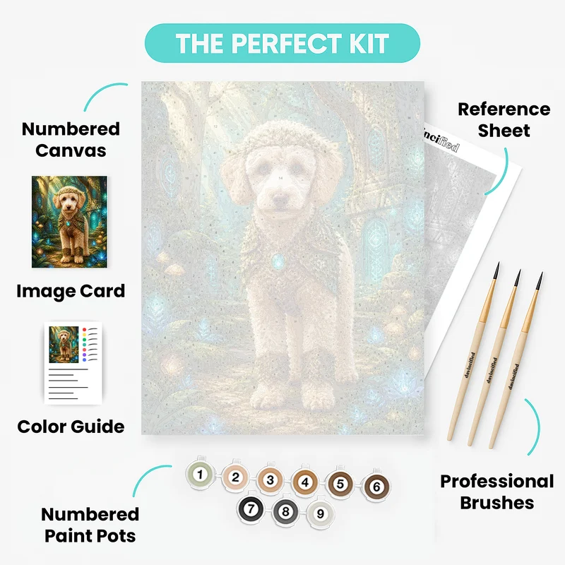 Forest Guardian Pet - Custom Paint by Numbers Kit
