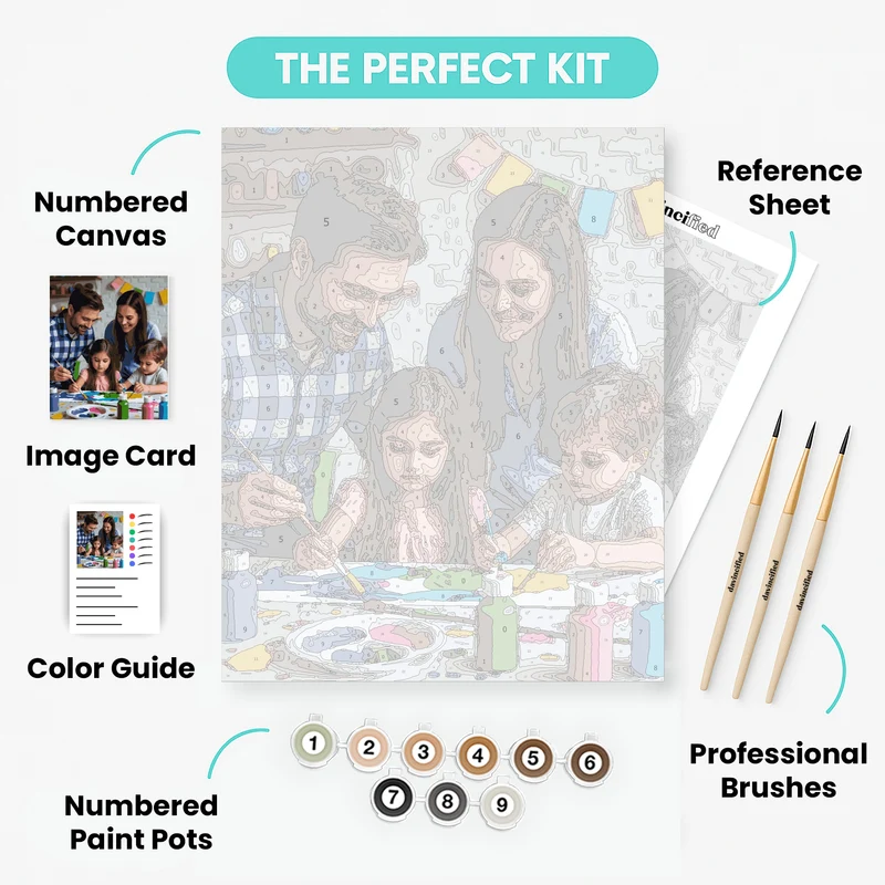 Family Art Time - Paint by Numbers Kit