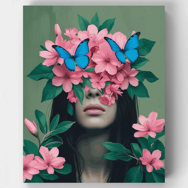 Butterfly Blooms - Paint by Numbers Kit