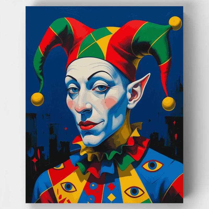Colorful Jester - Paint by Numbers Kit