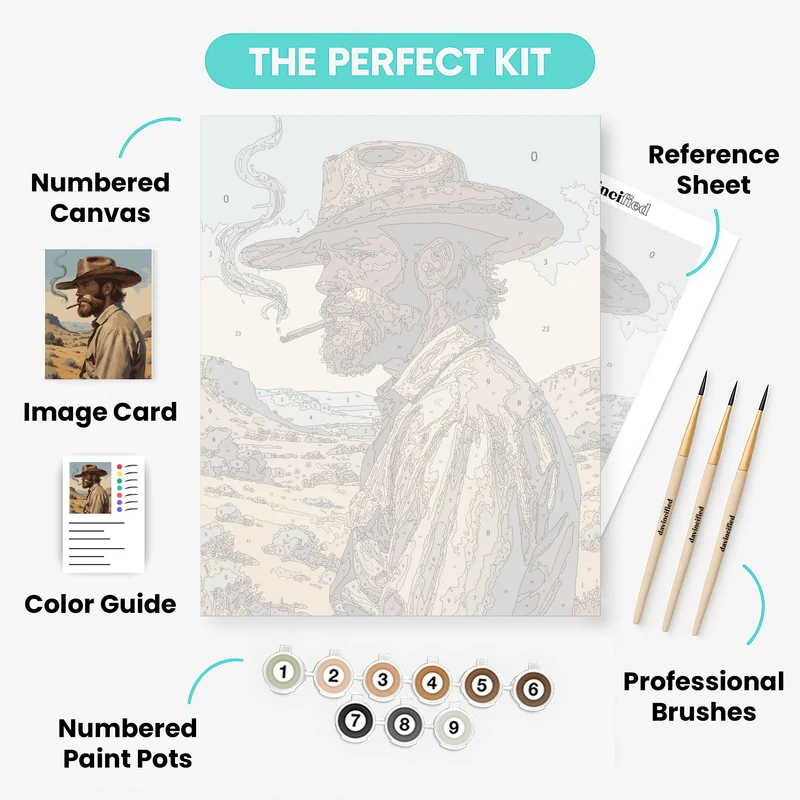 Rugged Cowboy - Paint by Numbers Kit