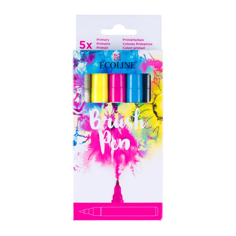 ROYAL TALENS Ecoline Aquarell-Pinselstift-Set PRIMARY / 5-teilig