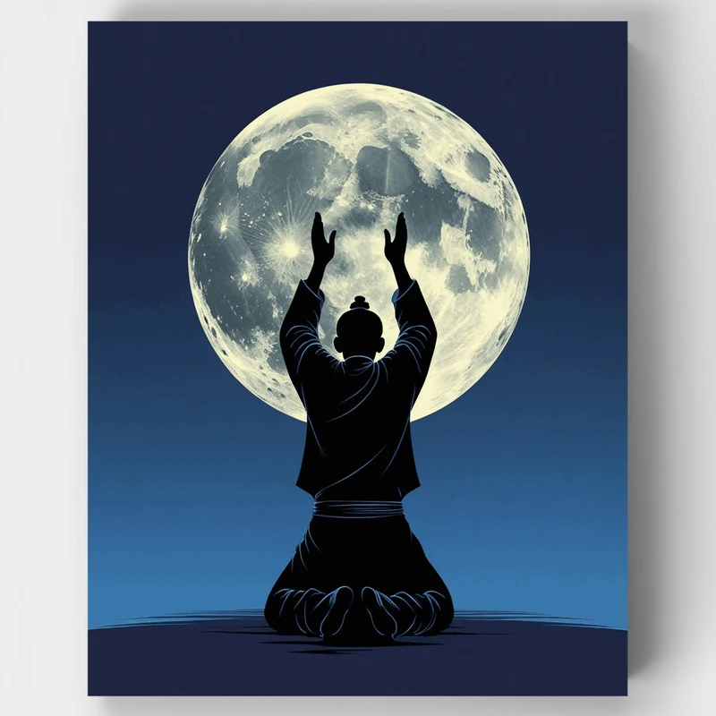 Moon Meditation - Paint by Numbers Kit