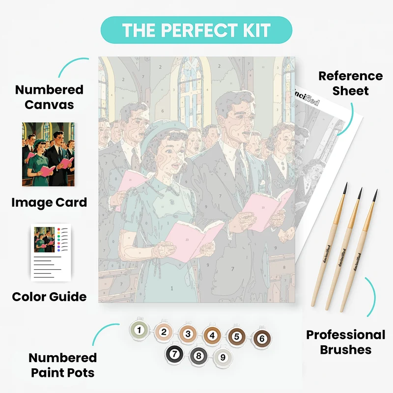 Church Choir - Paint by Numbers Kit