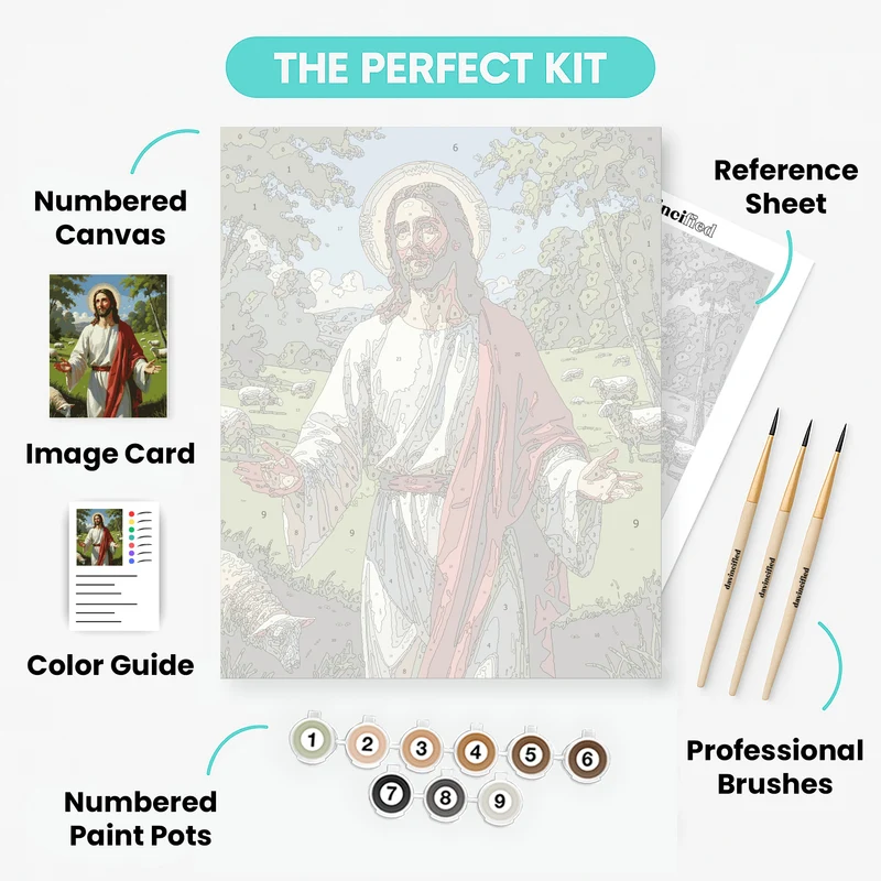 Divine Shepherd - Paint by Numbers Kit