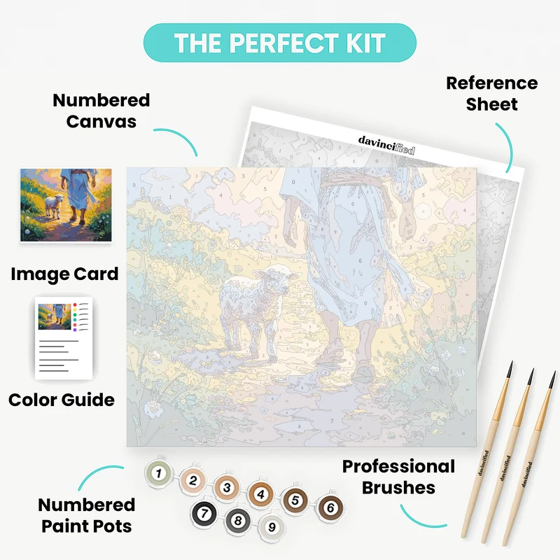 The Good Shepherd's Path - Paint by Numbers Kit