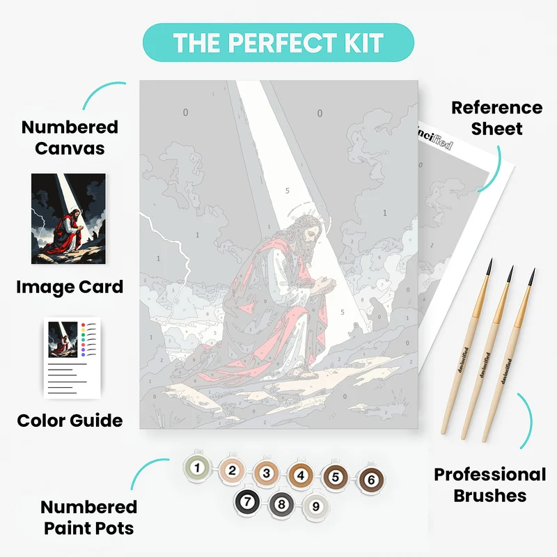 Jesus Praying in Gethsemane - Paint by Numbers Kit