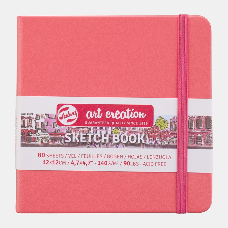 Скицник Talens Art Creation Coral 12 x 12 см, 140 g, 80 листа, твърди корици