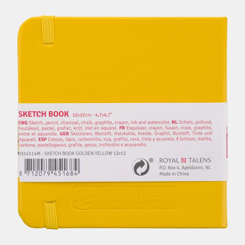 Blocco da disegno Talens Art Creation giallo oro 12 x 12 cm, 140 g/m², 80 fogli