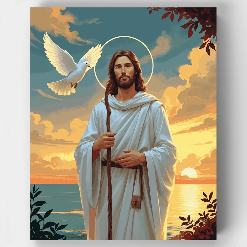 Divine Presence with Dove - Paint by Numbers Kit