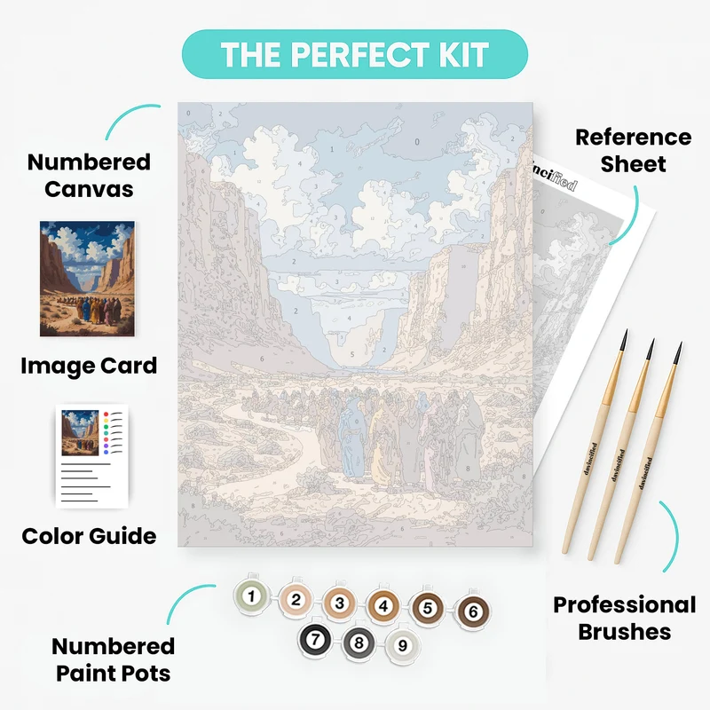 Desert Canyon Pilgrimage - Paint by Numbers Kit