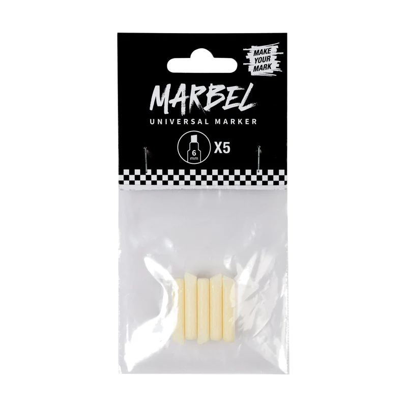 Náhradné hroty pre popisovače DARWI Marbel 6 mm – 5 ks