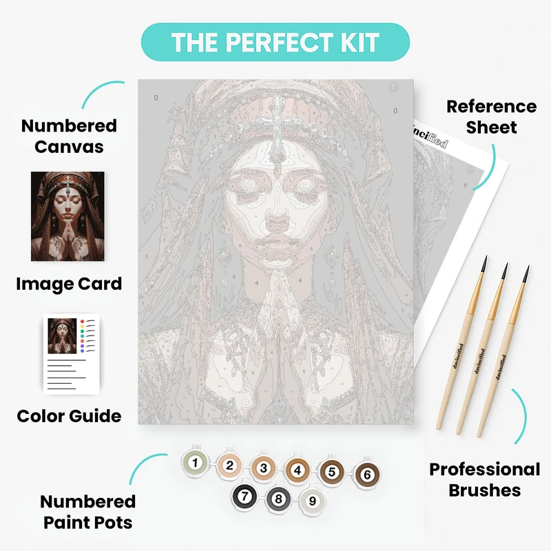Divine Prayer - Paint by Numbers Kit