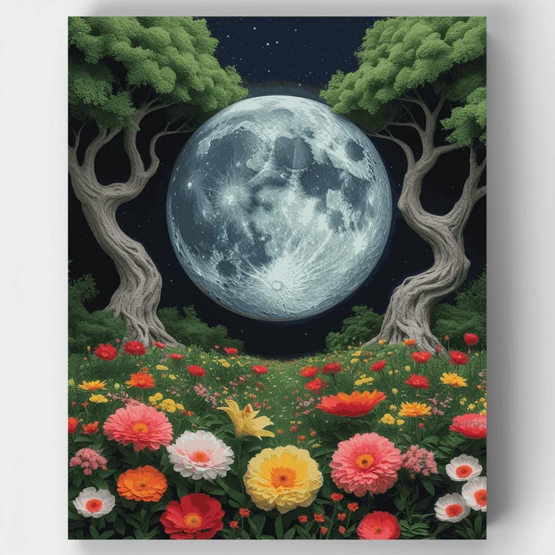 Moonlit Meadow - Paint by Numbers Kit