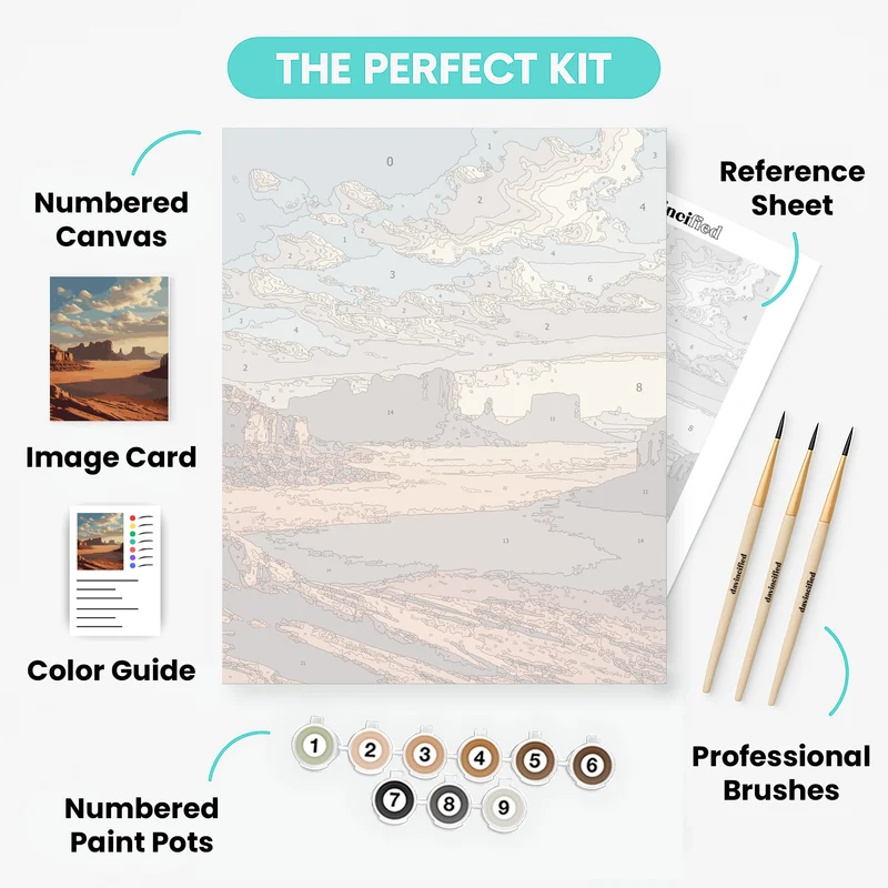 Monument Valley Desert - Paint by Numbers Kit