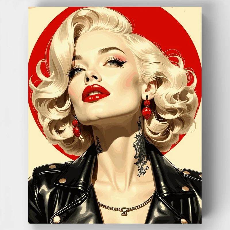 A modern femme fatale – classic beauty with a rebellious heart.