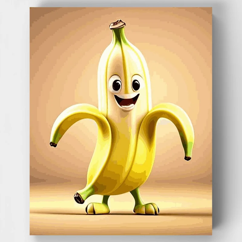 Happy Banana - Paint by Numbers Kit