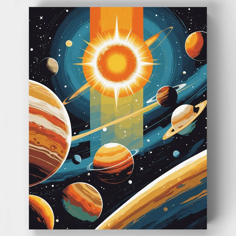 Solar System - Paint by Numbers Kit