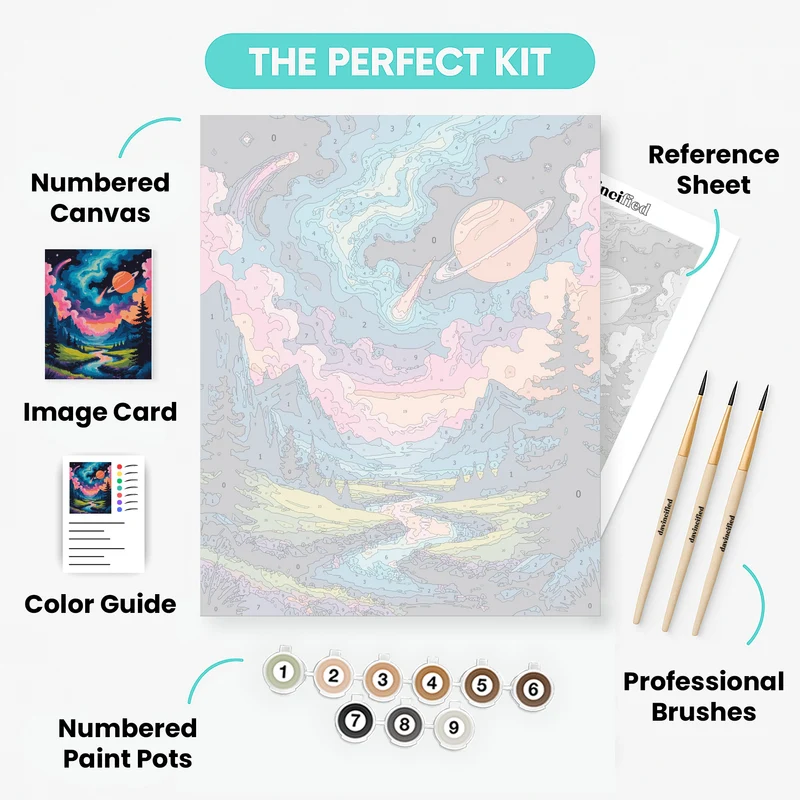 Cosmic Valley - Paint by Numbers Kit