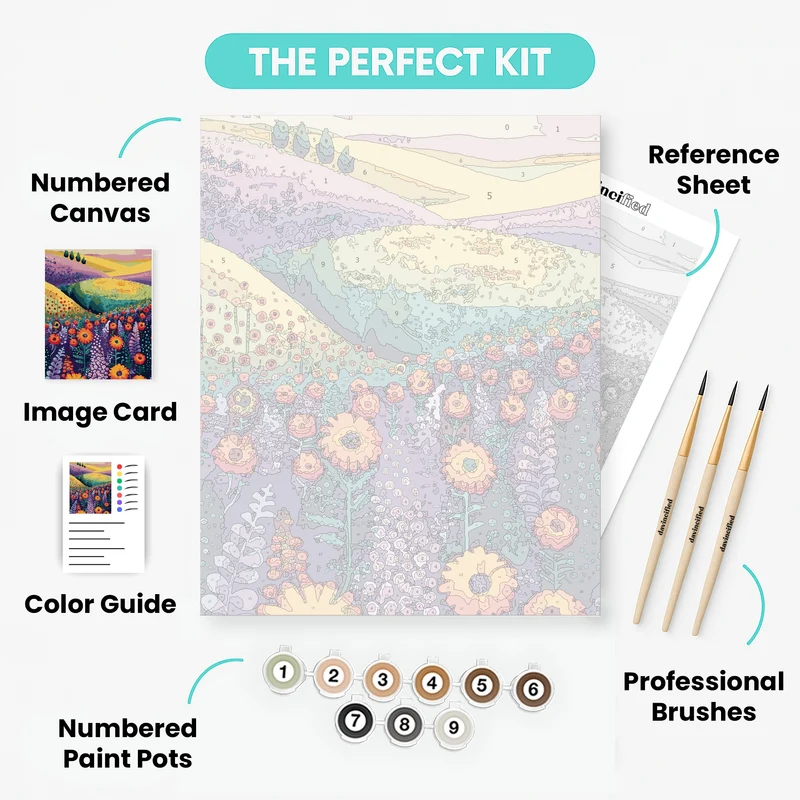 Wildflower Valley - Paint by Numbers Kit