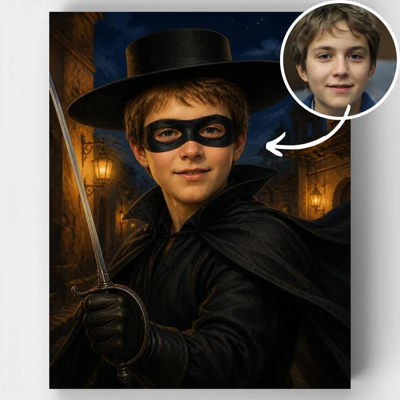 Midnight Hero - Custom Paint by Numbers Kit