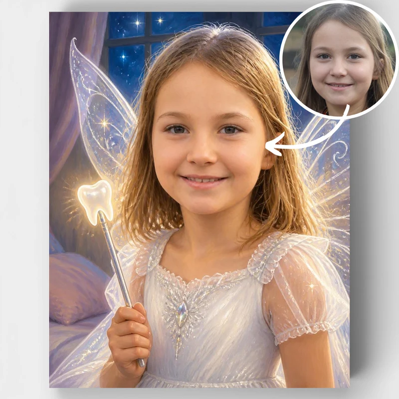 Tooth Fairy Magic - Custom Paint by Numbers Kit