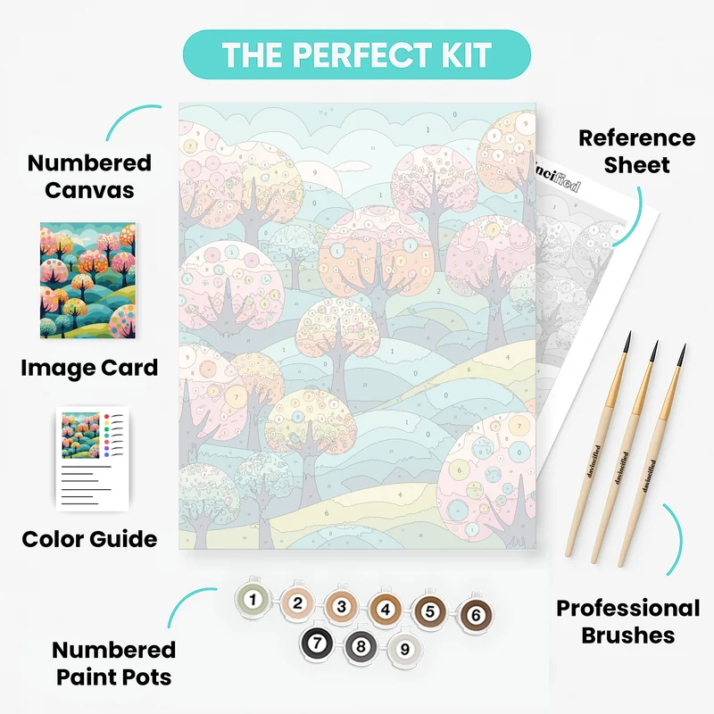 Whimsical Forest - Paint by Numbers Kit