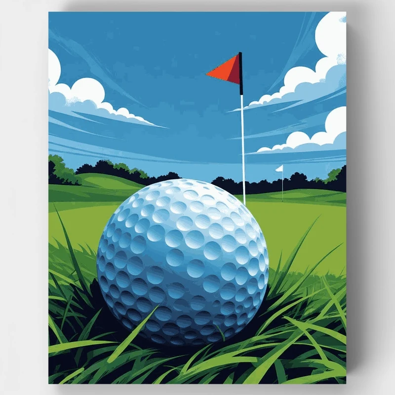 Golf Course - Paint by Numbers Kit