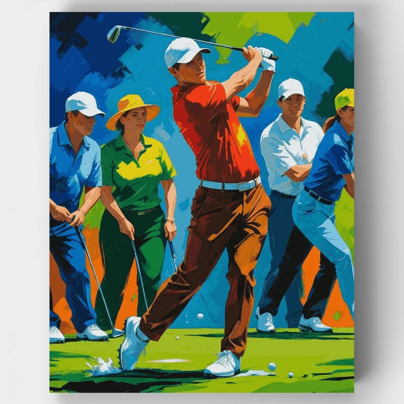 Dynamic Golf Swing - Paint by Numbers Kit