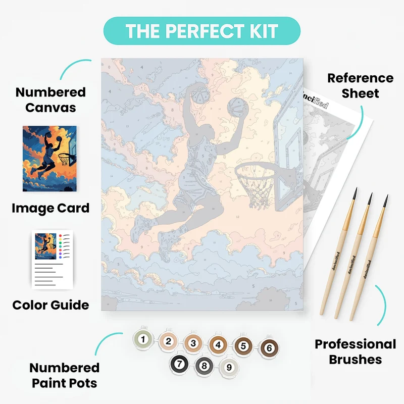 Slam Dunk Dreams - Paint by Numbers Kit