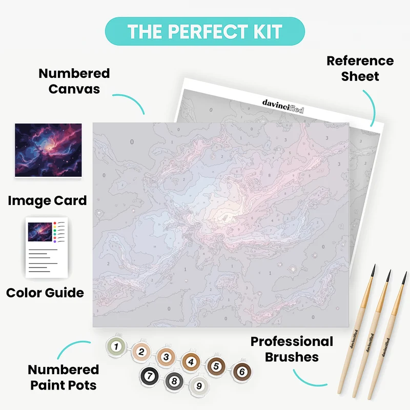 Cosmic Nebula - Paint by Numbers Kit