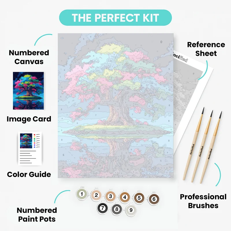 Cosmic Tree of Life - Paint by Numbers Kit
