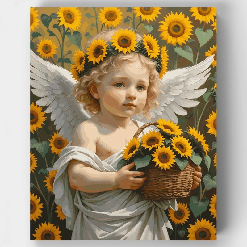 Sunflower Angel - Paint by Numbers Kit