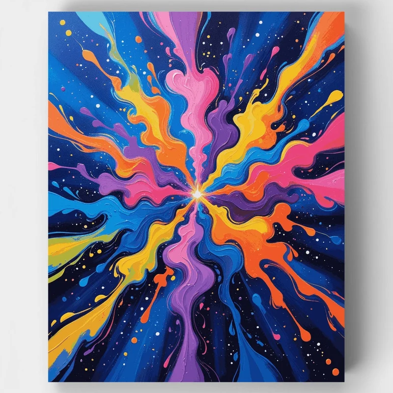 Cosmic Explosion - Paint by Numbers Kit