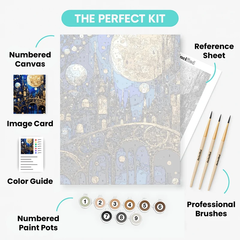 Mystical Gothic Night - Paint by Numbers Kit