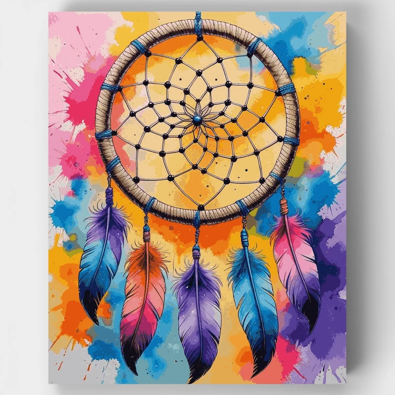 Colorful Dreamcatcher - Paint by Numbers Kit