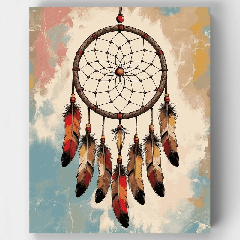 Desert Sunset Dream Catcher - Paint by Numbers Kit