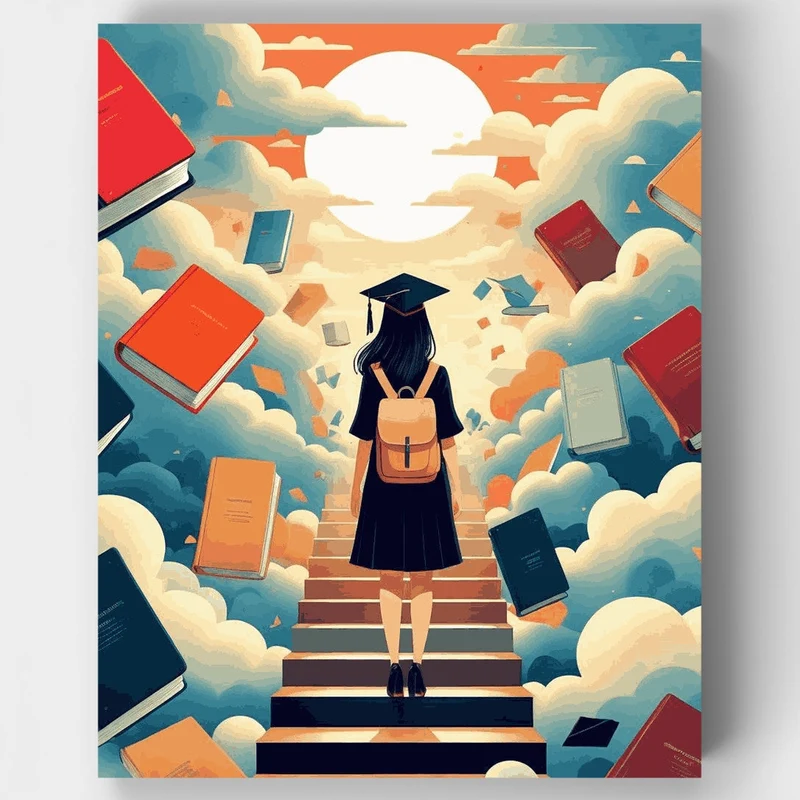 Graduate's Journey - Paint by Numbers Kit