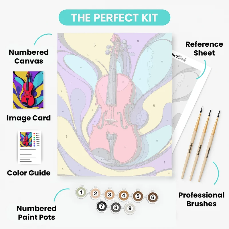 Musical Kaleidoscope - Paint by Numbers Kit