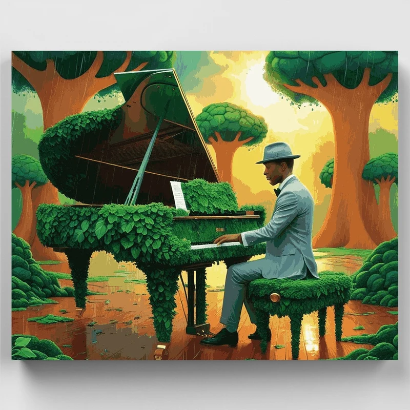Nature's Piano Symphony - Paint by Numbers Kit