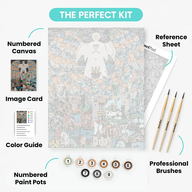Angel of Ukraine - Paint by Numbers Kit