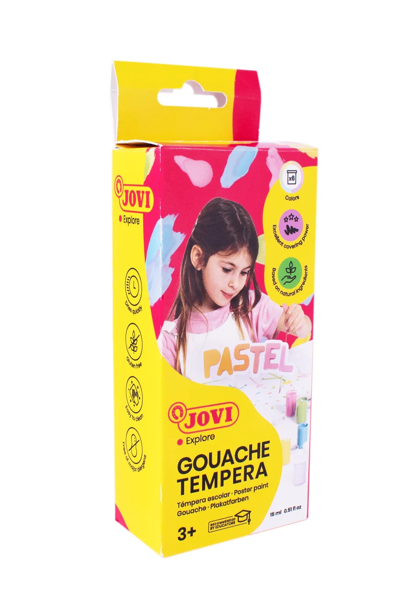 Παστέλ τέμπερες JOVI Premium 6 x 15 ml με πινέλο