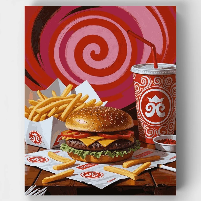 Fast Food Feast - Paint by Numbers Kit