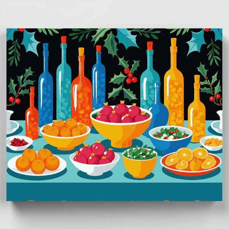 Holiday Feast - Paint by Numbers Kit