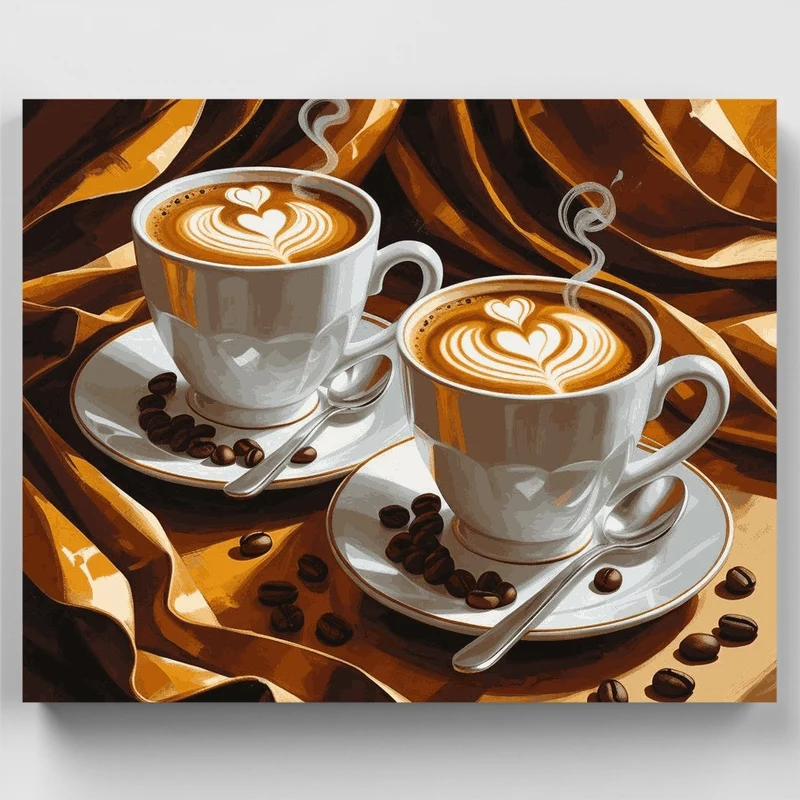 Cozy Coffee Moments - Paint by Numbers Kit