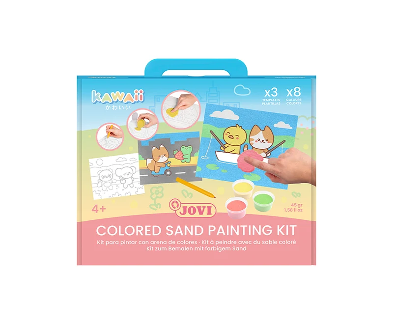 JOVI Play&Fun Kawaii Sandmalerei-Set – 12-tlg.