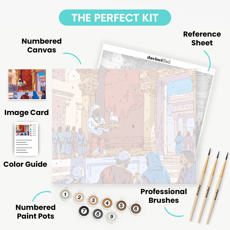 Sacred Temple Offering - Paint by Numbers Kit