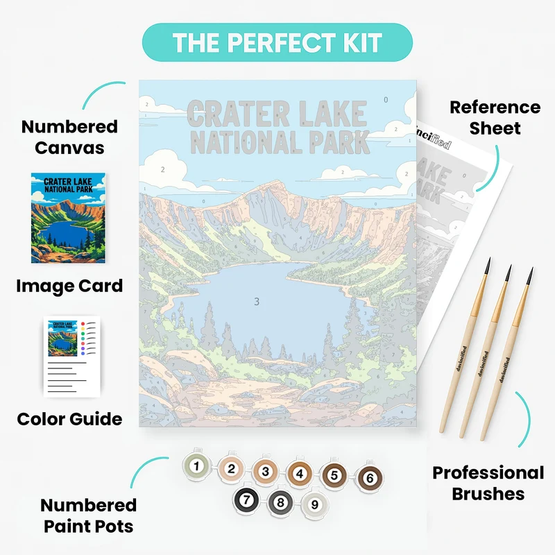 Crater Lake National Park - Paint by Numbers Kit